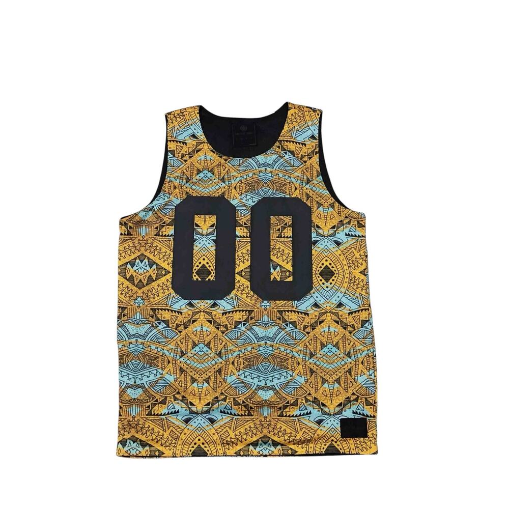 On The Byas Men's Reversible Sleeveless Basketball Tank Jersey Size M Multicolor